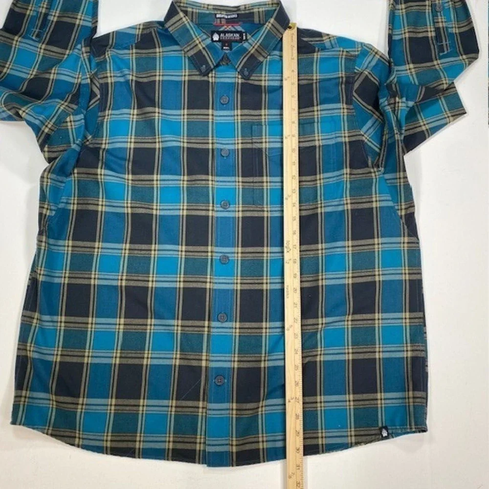 Alaskan Hardgear Duluth Trading Plaid Flannel Shirt‎ Mens 2XL Untucked Slim Fit